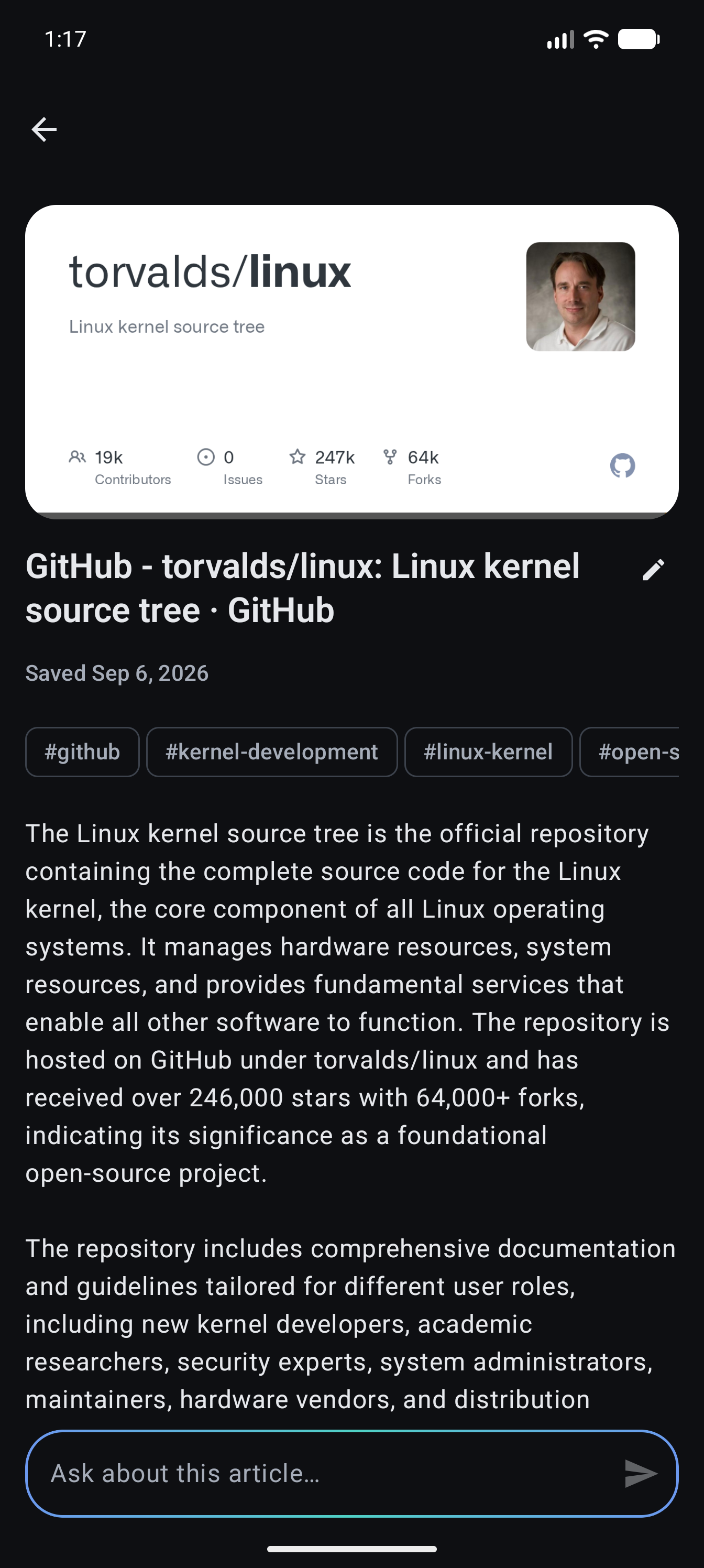 KnoBox bookmark detail screenshot